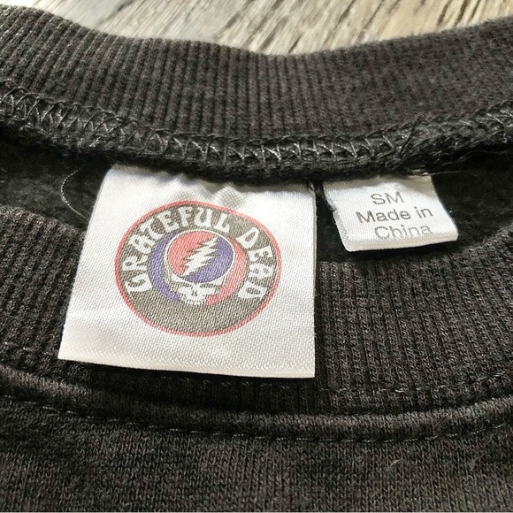 GRATEFUL Dead Sweater Bertha Skeleton and Roses Crewneck Pullover Women’s Small - Picture 5 of 5